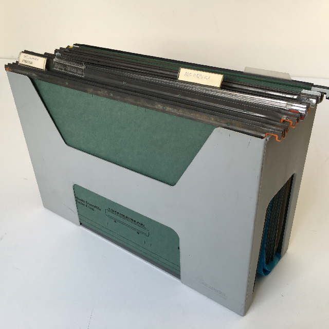 FILE HOLDER, Grey Plastic - w CrystalFiles